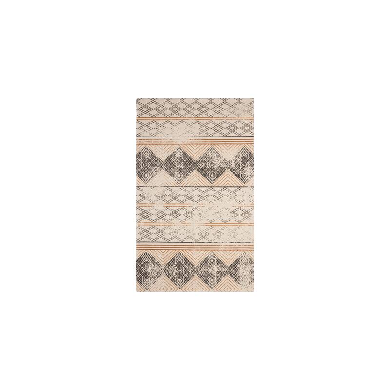 French Connection Stonewash Printed Cotton Suri Palm Accent Rug Bed Bath & Beyond 34339103
